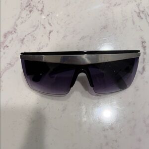 Stylish Black and Silver Sunglasses